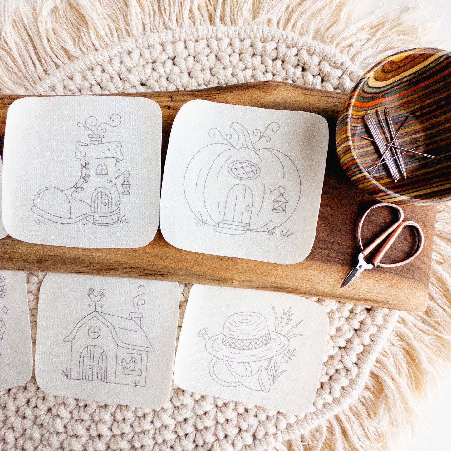 Nursery Rhyme Stick and Stitch Embroidery Patterns