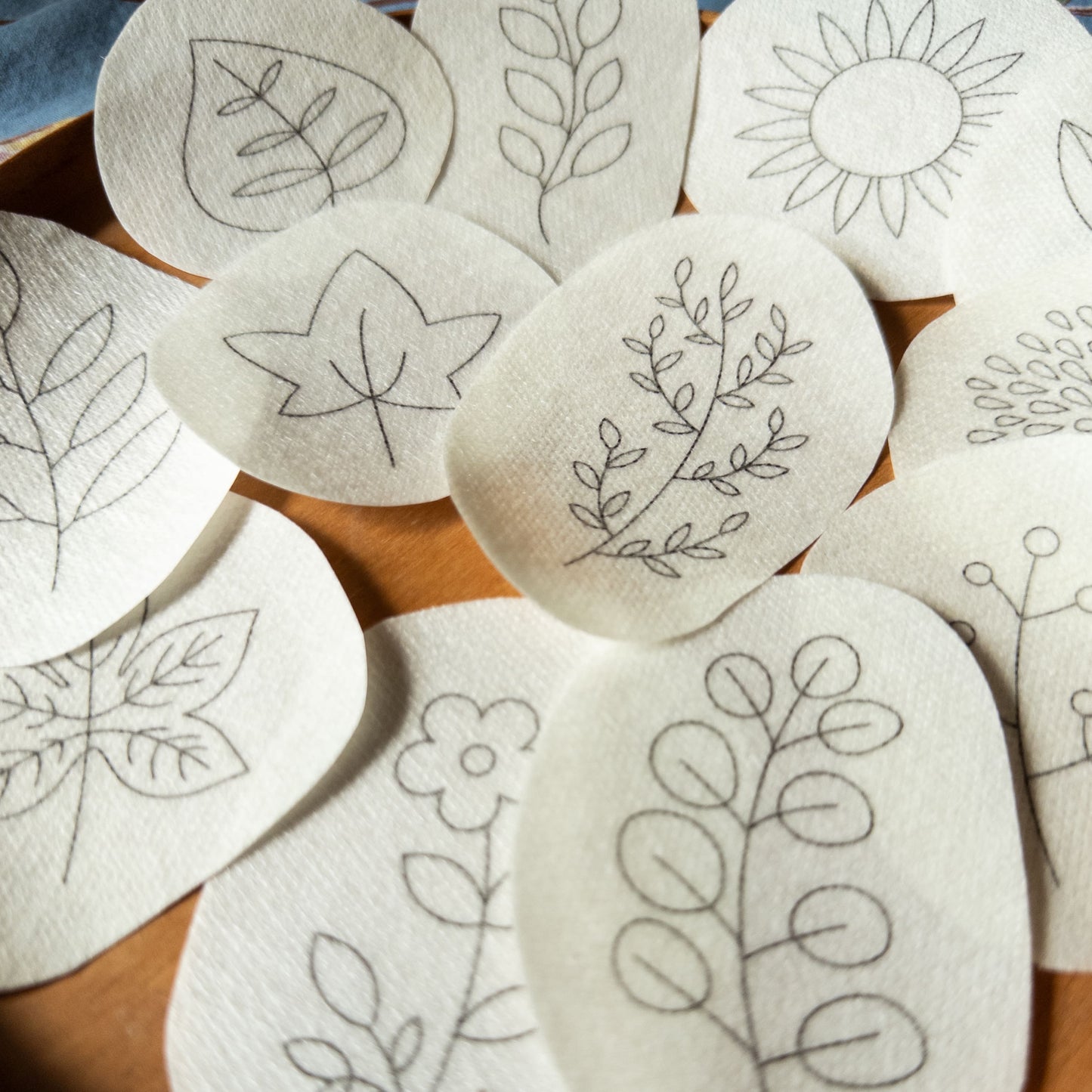 Autumn Botanical Stick and Stitch Patterns
