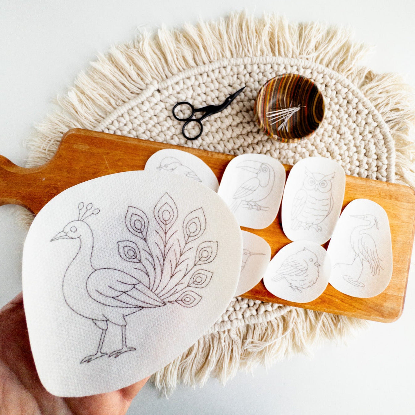 Bird Embroidery Stick and Stitch Patterns