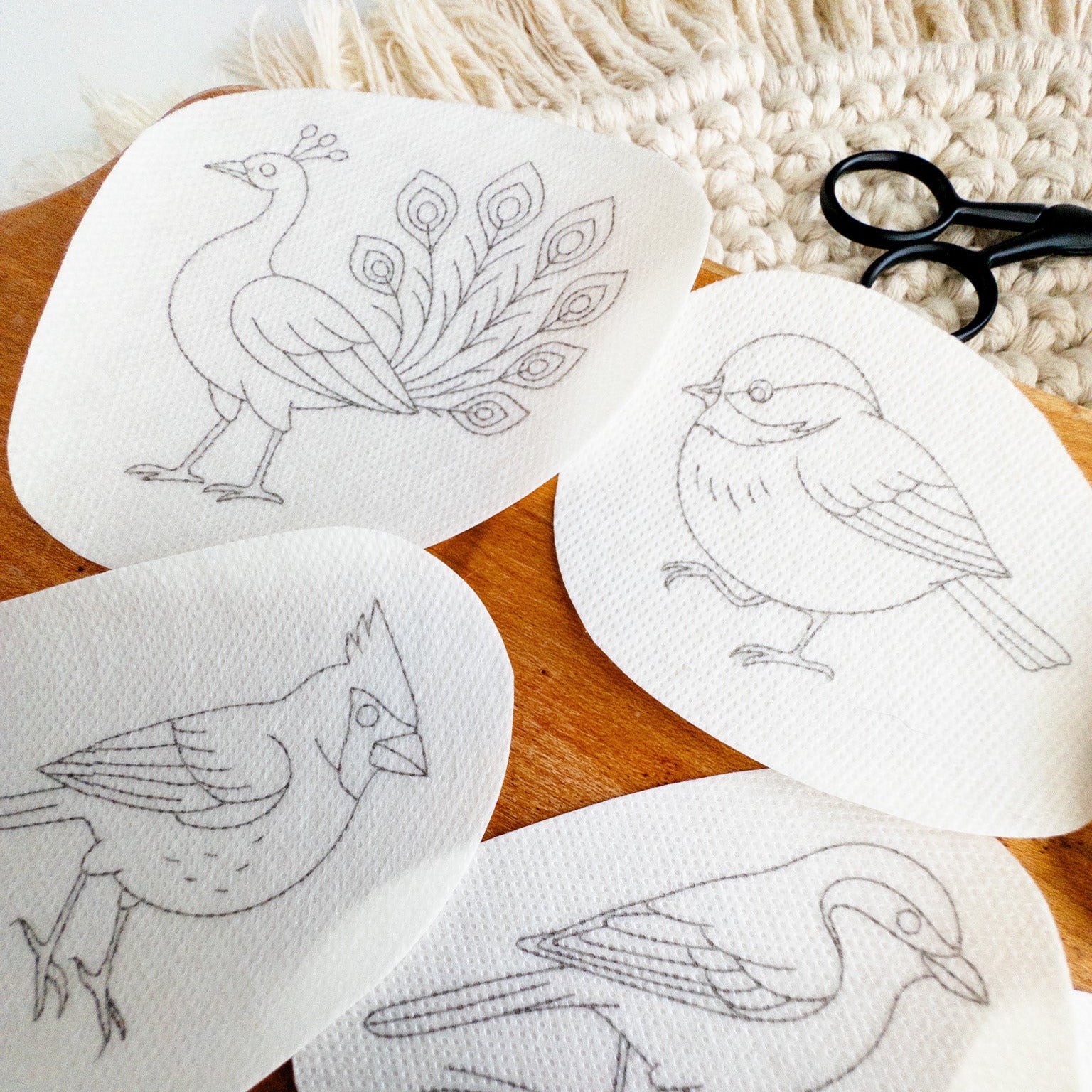 Bird Embroidery Stick and Stitch Patterns
