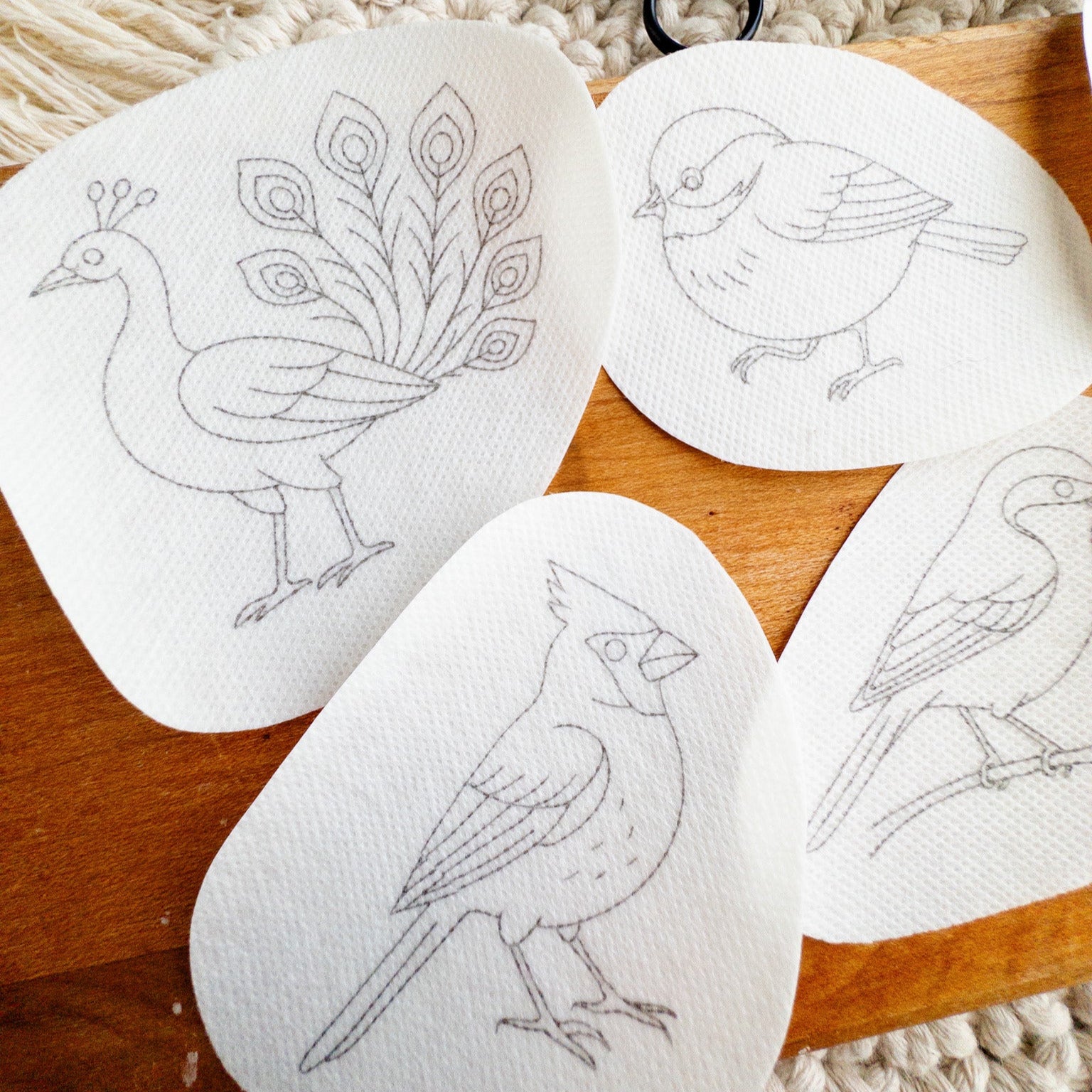 Bird Embroidery Stick and Stitch Patterns