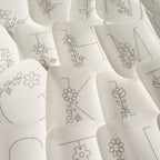 Floral Letters Stick and Stitch Patterns