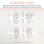 Ginger Jar Stick and Stitch Patterns