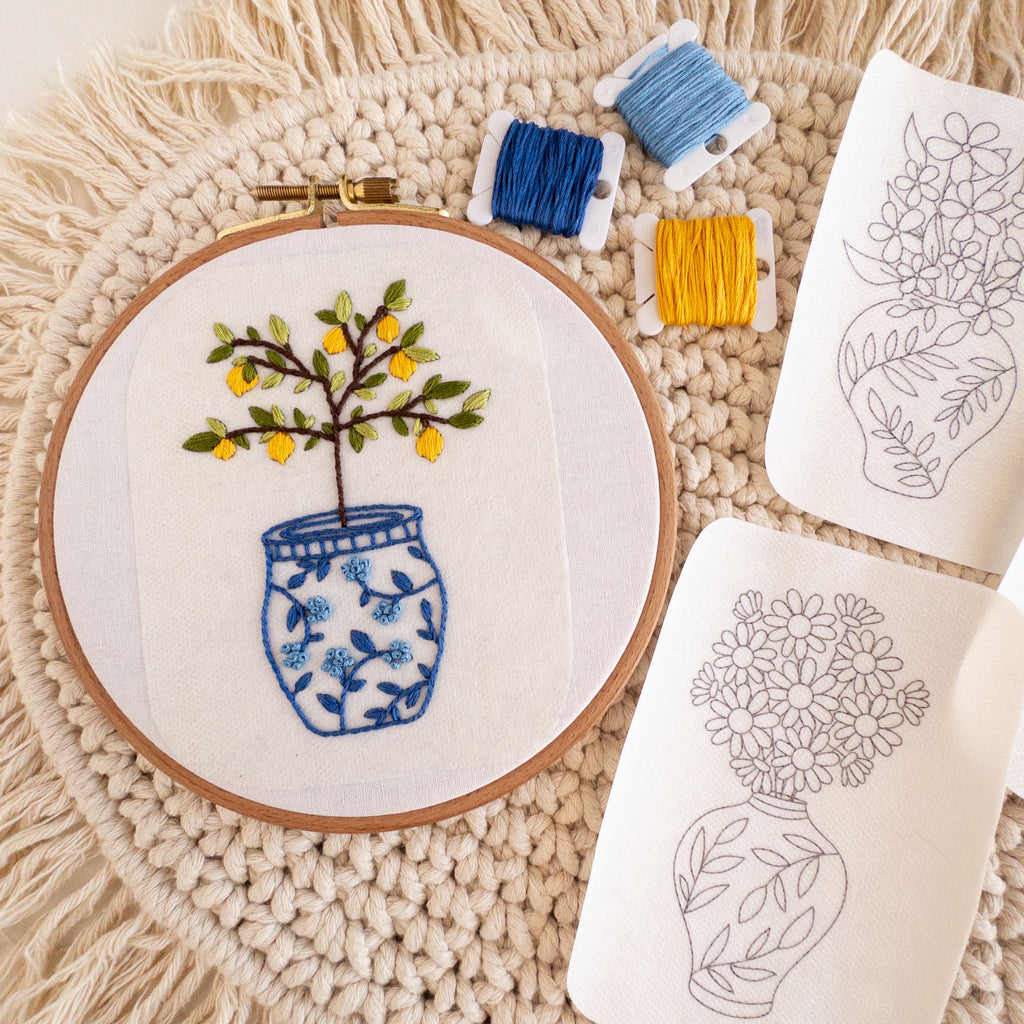 Ginger Jar Stick and Stitch Patterns