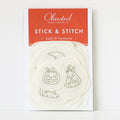 Olmsted Needlework Co. Jack O'Lantern Stick & Stitch embroidery patterns on washaway stabilizer.