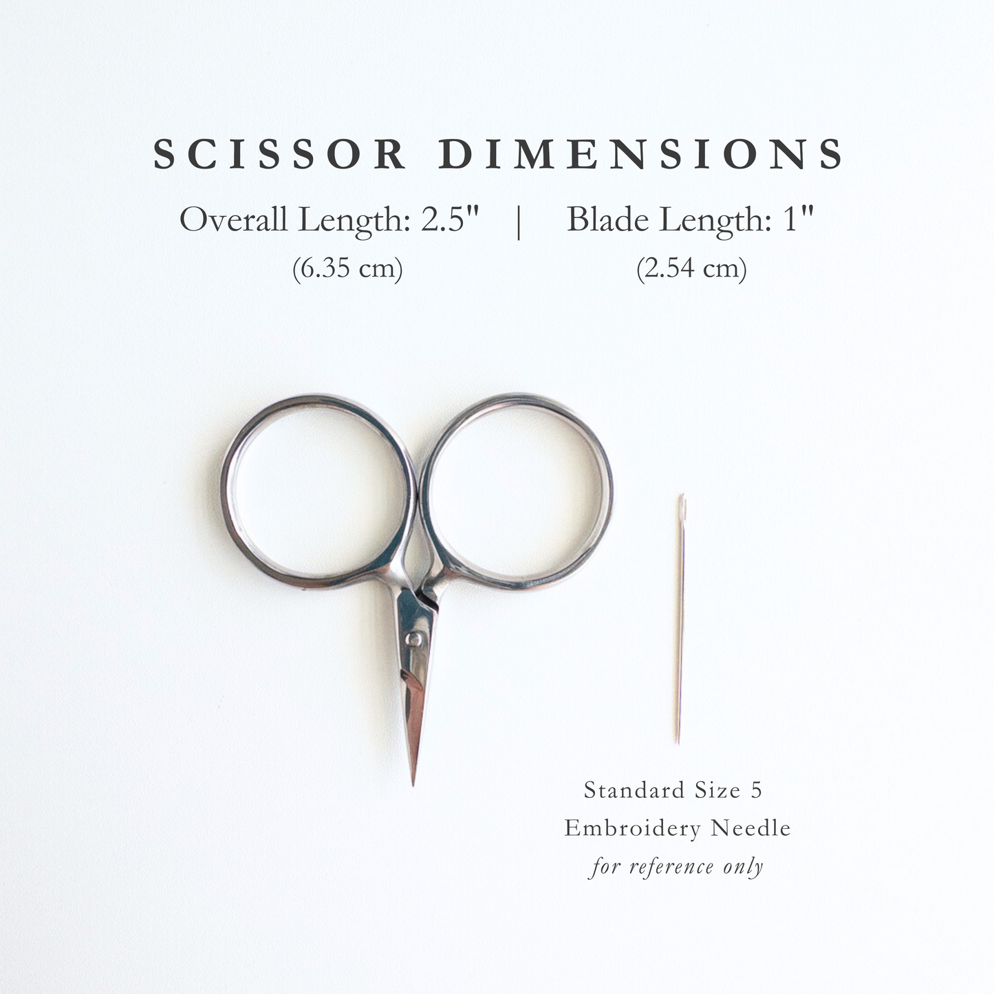 Small Silver Embroidery Scissors