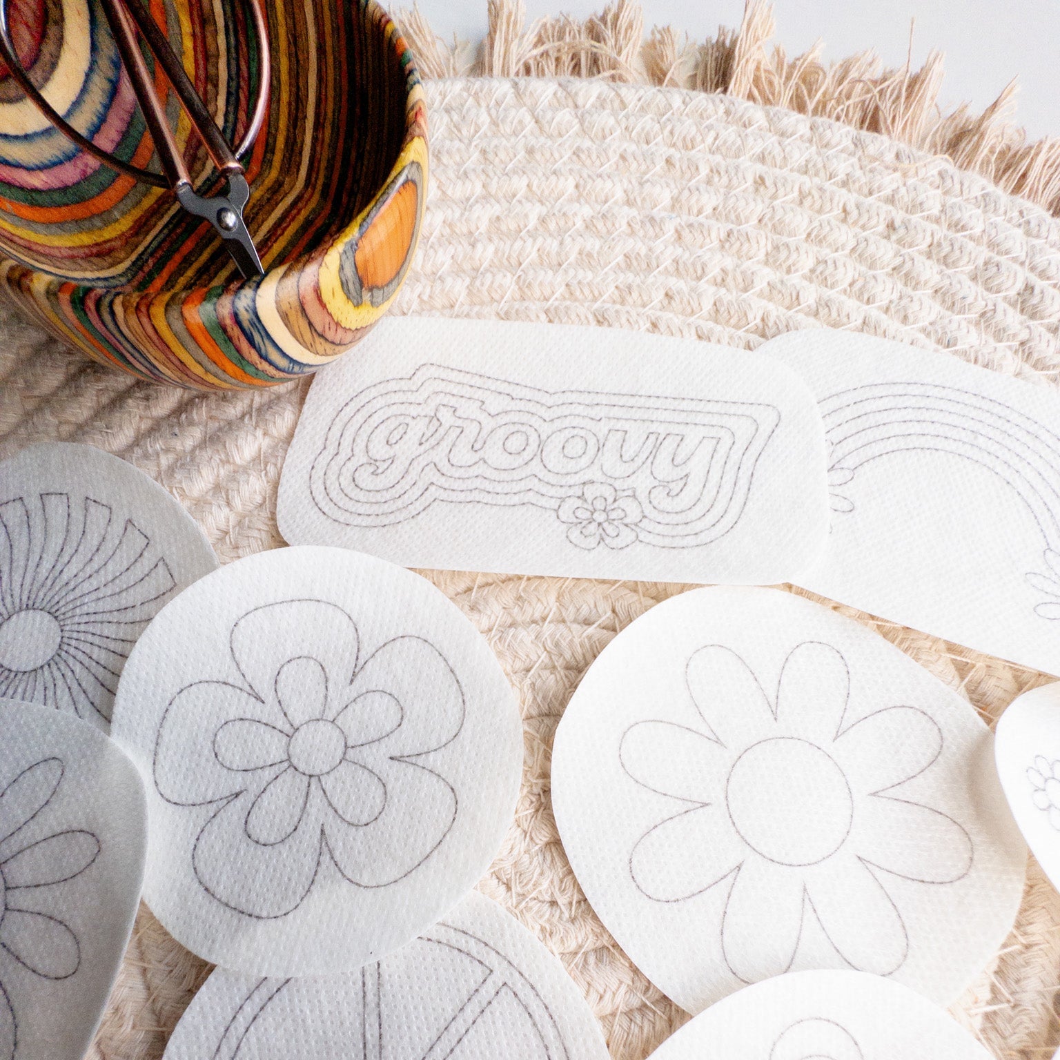 1970's Stick and Stitch Retro Embroidery Patterns