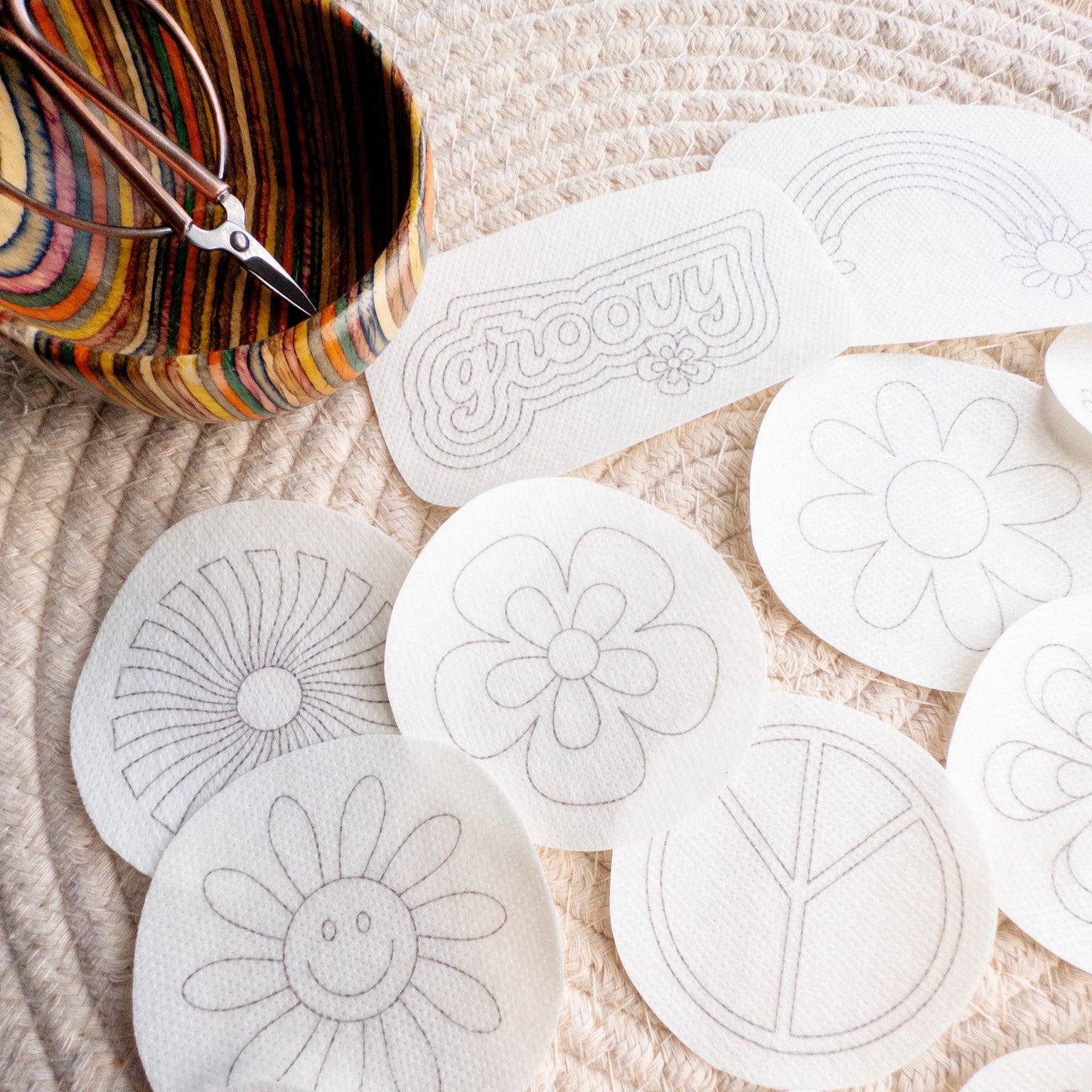 1970's Stick and Stitch Retro Embroidery Patterns