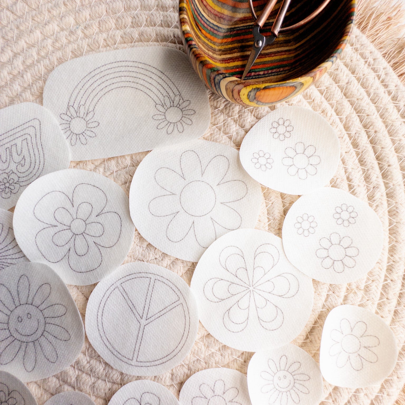 1970's Stick and Stitch Retro Embroidery Patterns