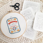 Tinned Fish Embroidery Stick and Stitch Patterns